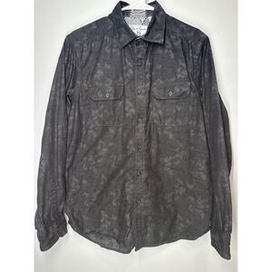 Robert Graham Rose Skull Tag Button Down Classic Fit‎ Shirt Men's Medium